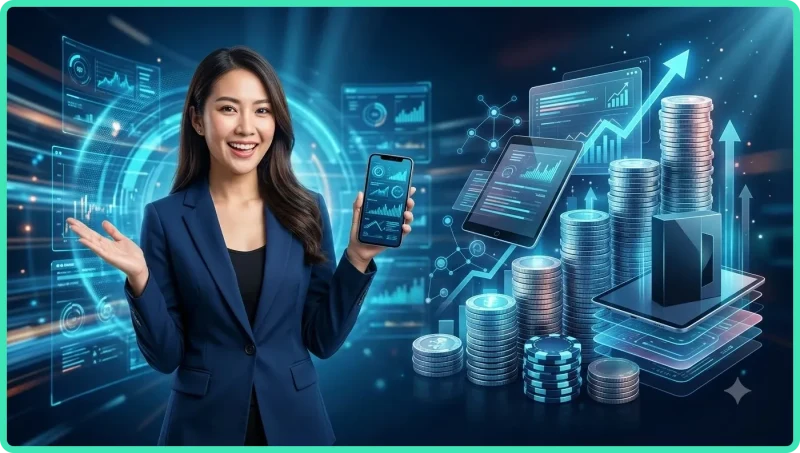 Cơ chế cược gấp thếp qua chuỗi chip tăng dần sau mỗi kết quả bất lợi