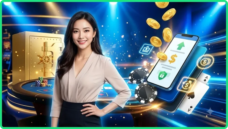 Minh họa tổng quan quy trình nạp tiền WW88 với điện thoại và biểu tượng bảo mật